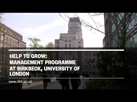 publikum Bonde Træde tilbage Help to Grow: Management course at Birkbeck, University of London - YouTube