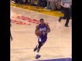 Rajon rondo with the slam dunk vs lakers 