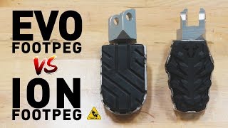 SWMOTECH EVO vs. SWMOTECH ION | Motorcycle Footpeg Comparison | TwistedThrottle.com