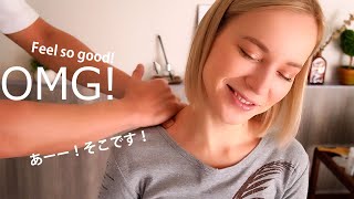 NOT ASMR | Talking in Japanese while massage