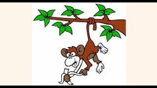 Swinging Monkey Coloring Pages