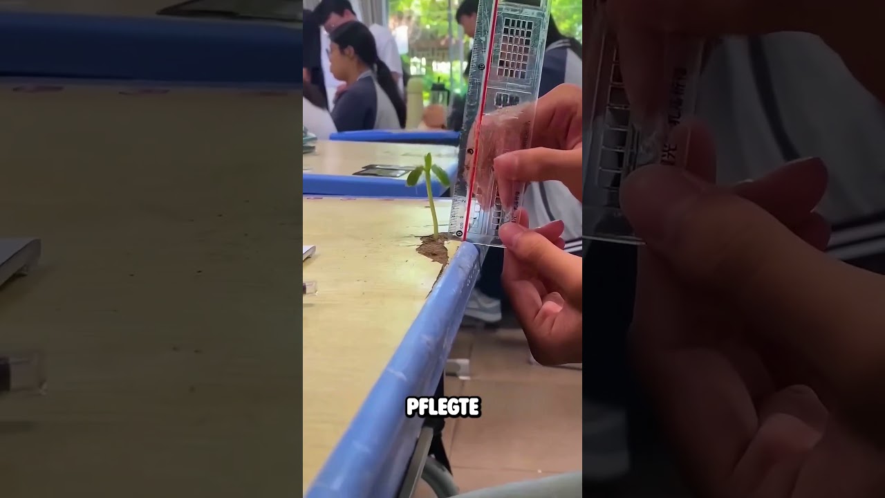 Er hat die Pflanze in seinem Schreibtisch wachsen lassen 🤯 