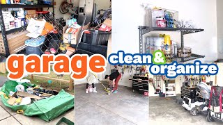 HUGE GARAGE CLEAN AND ORGANIZE! | GARAGE SPRING CLEAN | HELP FROM CRICUT JOY & THE CONTAINER STORE
