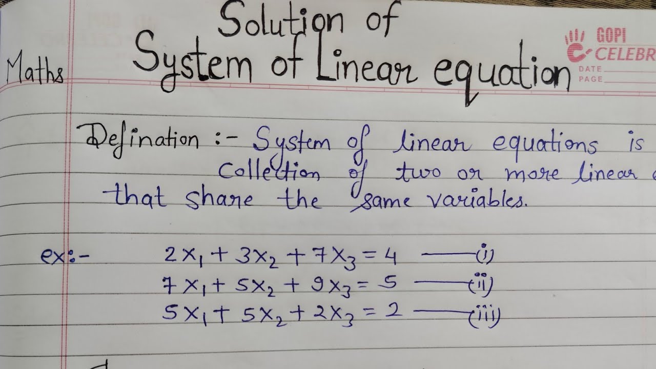 Gauss Jacobi Method | Solution of System of Linear Equations | Engineering Maths 