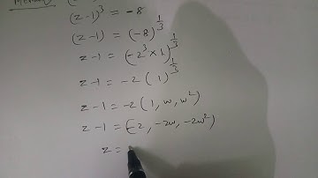 Class-12|EX2.8-Q(6)|Complex Numbers|Solve:(z-1)^3+8=0|Different methods|Easy approach