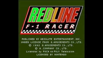 Redline F-1 Racer - Super Nintendo Entertainment System - Intro & Title Screen