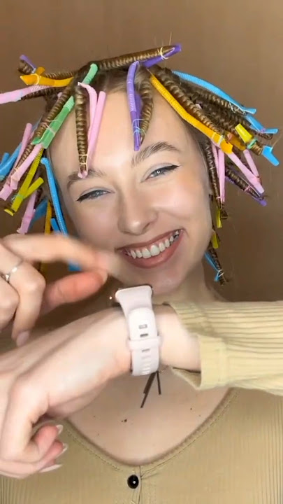 Keriting rambut dengan sedotan #short #videoshort #hairtutorial #stylist #hair
