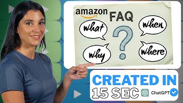 Amazon ChatGPT Prompts | How to Create FAQ Q&A for an Amazon Product