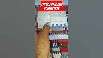 (RCBO) Breaker Connection With Electric Panel #shorts #viralshorts2023