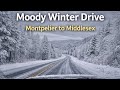 Snow-Covered Vermont Landscapes on a Gray Day | Montpelier to Middlesex
