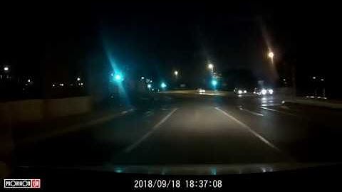 Provision 2400CDV Front Dash Cam - Night