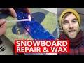 Repairing & Waxing My Damaged Snowboard