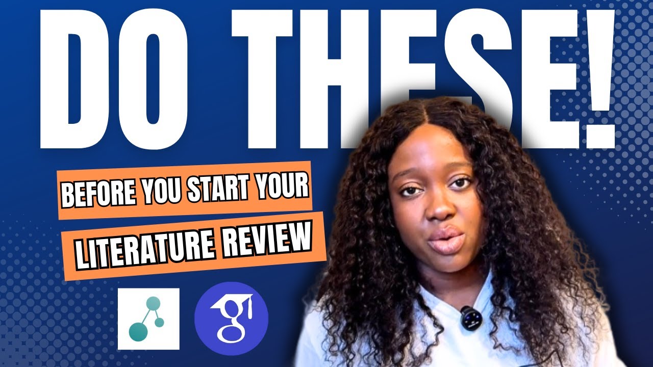 This is how to begin a literature review