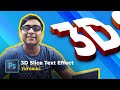 3D Slice text effect photoshop tutorial | Free PSD