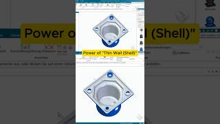 #1 How to Use the Thin Wall (Shell) Command | Solid Edge Tutorial