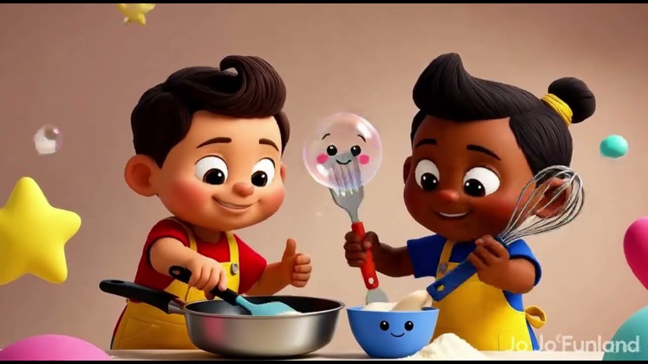 Shapes in the Kitchen 🍽️🔺 | Fun Learning Song for Kids | Playful Nursery Rhyme