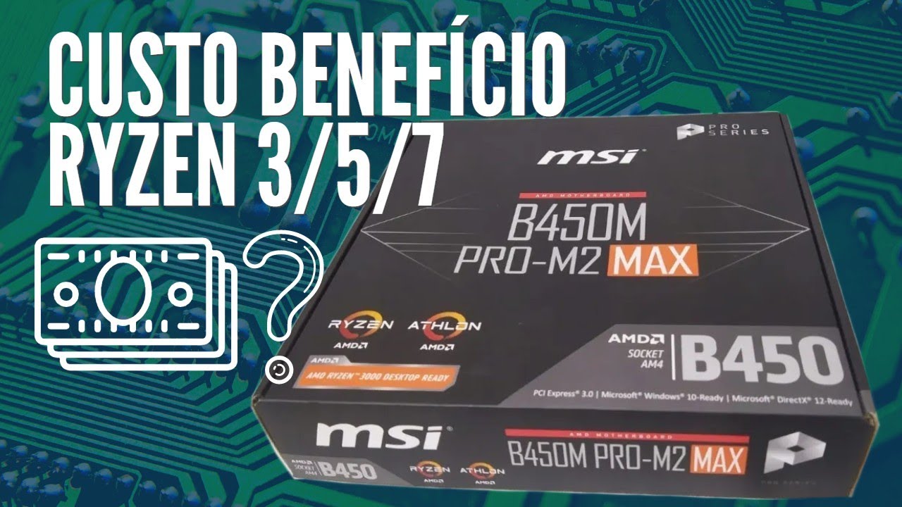 Unboxing MSI B450 custo benefício + Ryzen 3 2200G usado - YouTube