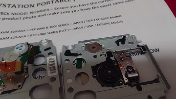 PSP UMD lens replacement Must remove solder or it will not work