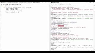 Video 6b - Classes and Objects in IDLE