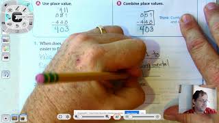 3rd grade GO Math-Lesson 1.11 Combine Place Values to Subtract pages 47-50 Profile