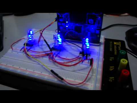 LM3S1968: 74HCT595 Shift Registers