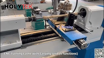 CNC TURNING LATHE WITH CARVING UNIT
