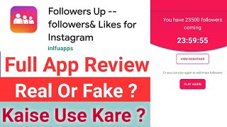 Followers Up Followers And Likes For Instagram Full App Review || How To Use | Real Or Fake ? screenshot 3