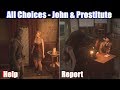 RDR2 John Helps Prostitute vs Reports Her - Red Dead Redemption 2 PS4 Pro