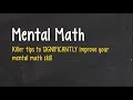 Consulting Math - Mental Math