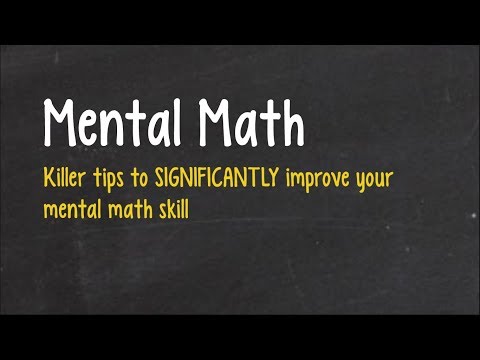 Speed up Mental Math 5 times in 1 Week - You need this for Case Interviews
