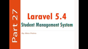 Laravel 5.4 Student Management System - print invoice right part 27 - admin panel laravel part 27