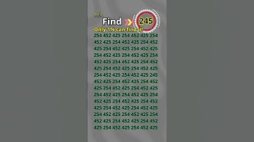 Eye Test Challenge: Can You Find the 245? #quizmeplztv #quiztime #quiz
