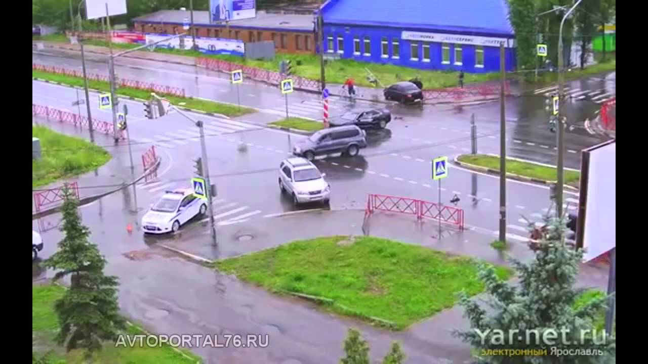 ДТП на перекрестках в Ярославле за 2014 год - YouTube
