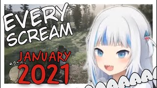 Gura's High Pitched Scream Compilation #3 (January 2021)