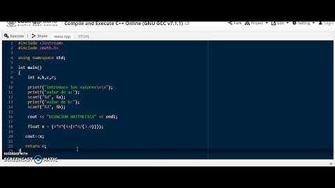 programación C++ de ecuaciones aritméticas eje 3 Areandina