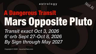 Mars Opposite Pluto: 2026-2027