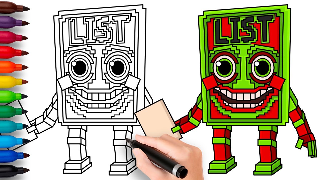 COMO DIBUJAR a LIST LIST LIST SAHUR | Robar un Brainrot (Roblox) - fácil y rápido dibujo