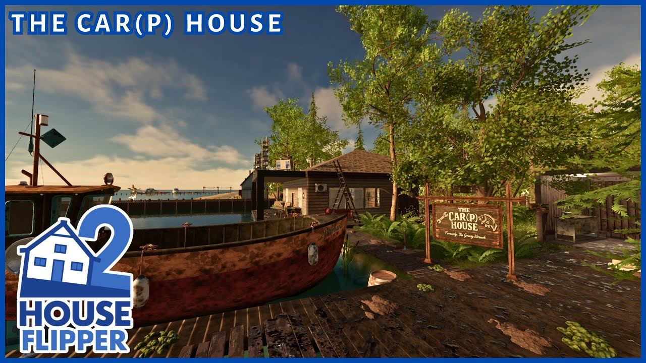 The Car(p) House Renovation | House Flipper 2 (custom job, longplay, no commentary)