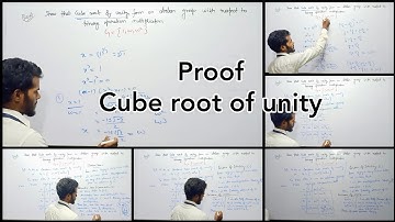 proof | cube root of unity | abelian group | solved example | modern algebra