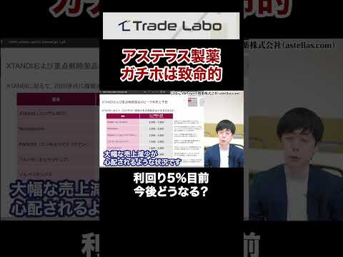 【利益97％減】急落したアステラス製薬、○○まで手を出すな#shorts