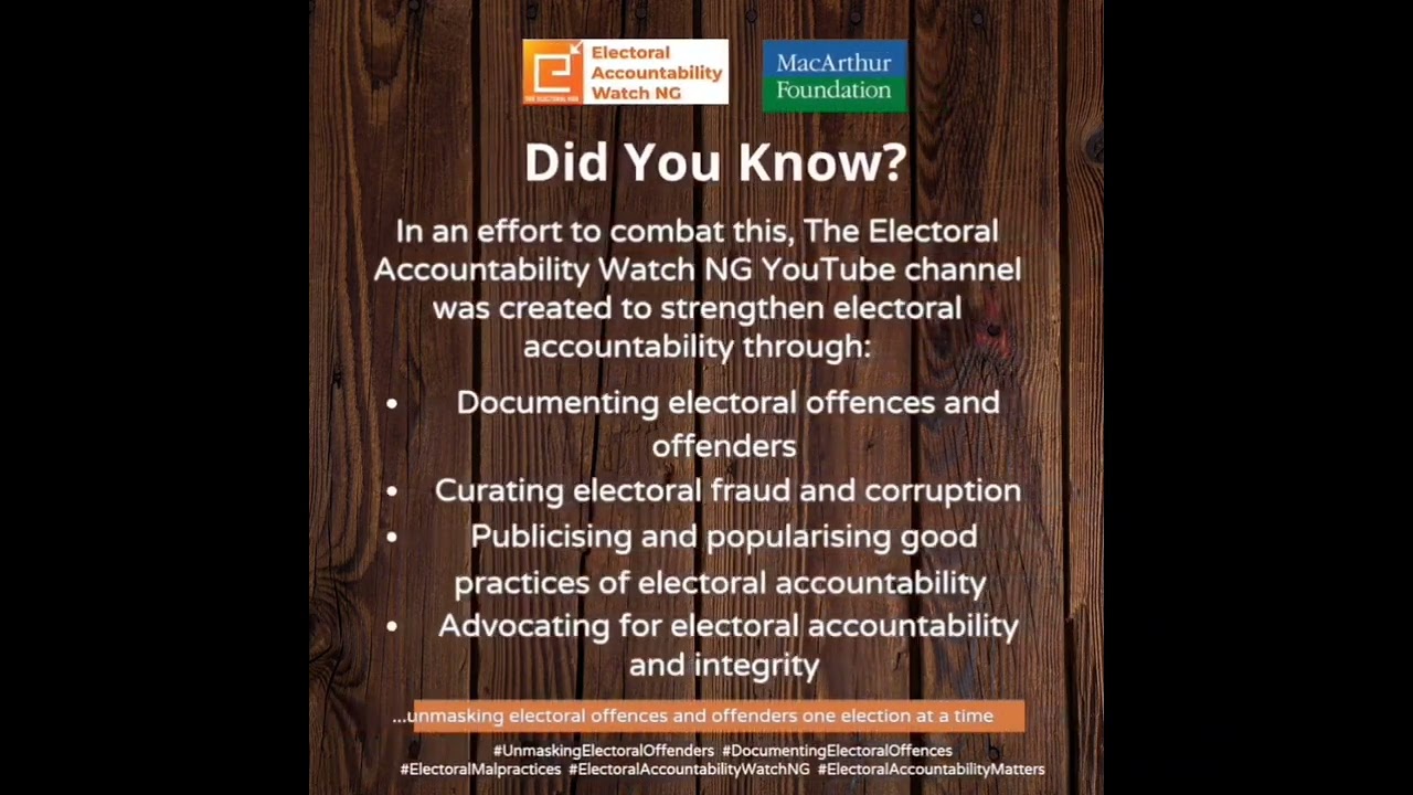 Electoral Accountability Watch NG
