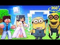APHMAU and MINION wedding in Minecraft 360°