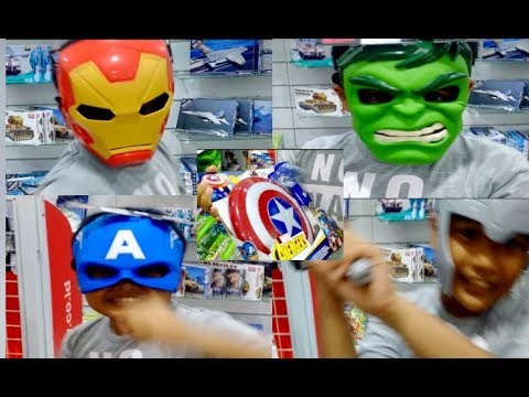 Unboxing Mainan Anak Superhero Marvel - Iron man Spiderman Hulk Captain America. 