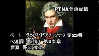 ピアノ・ソナタ　第23番　ヘ短調 「熱情...　第2楽章 - 演奏動画のサムネイル