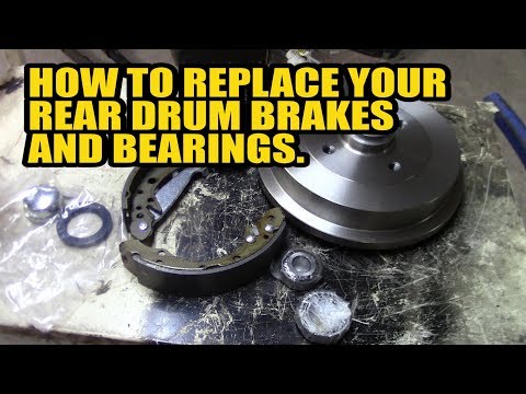 How to replace your rear drum brakes and bearings on you Golf/Polo/Felicia/A3/Caddy