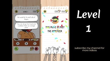 Brain Test 4 Level 1 Pick the best plate for Uncle Bubba.