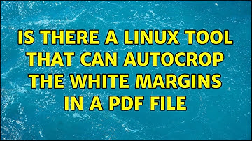Is there a Linux tool that can autocrop the white margins in a PDF file