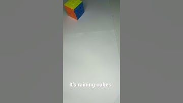 It’s raining cubes