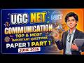 UGC NET Paper 1 Communication Part 1 | Important Questions &amp; Concepts 2026 🔥🔥🔥