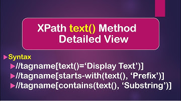 How To Use text() Method In XPath Selenium WebDriver || Java